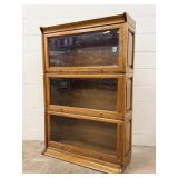 Three Stack Barrister Style Bookcase
