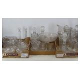Assorted Clear Crystal/Glassware
