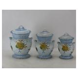 Capriware Floral Ceramic Canister Set