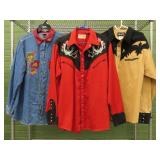 Western Embroidered Dress Shirts
