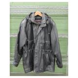 Wilsons Hooded Leather Jacket
