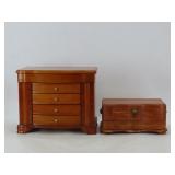 Cedar & Mahogany Finish Jewelry Boxes