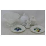 Assorted Milk Glass