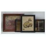 Framed Artwork and Mirror