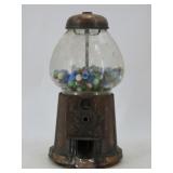 Metal Gumball Machine w/ Marbles