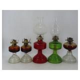 Footed Oil Lamps