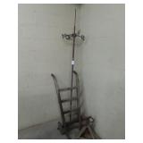 Weather Vane, Hand Truck And Jack Stand