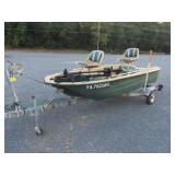 K.L. Ind. Model 120 Fishing Boat & Trailer