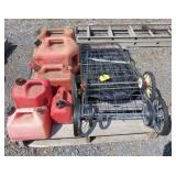 Gas Cans And Shopping Carts
