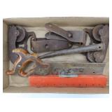 Hand Saw, Level & Pulley Hardware