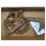 Antique Logging Chain And Log Dogs