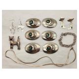 Sterling Jewelry + Base Metal Belt Slides