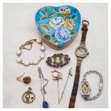 Vintage 14K GF Watches + Jewelry