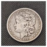 1881 Morgan Silver Dollar