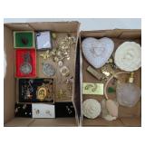 Costume Jewelry And Trinket Boxes