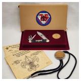 1985 Boy Scout 75th Jubilee Knife & Token