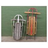 Children's Wooden Sleds