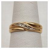 10K Gold Ring w/ Diamonds