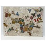 Magnetic Collectables USA Map Board
