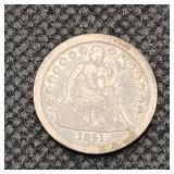 1841-O Seated Liberty Silver Dime
