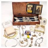 Vintage Jewelry Souvenir Spoons Etc