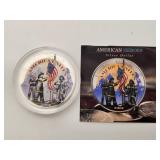 2001 Colorized '9-11' American Eagle Silver $1