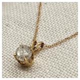 14K Gold Necklace with Diamond