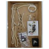 Faux Pearl And Costume Jewelry Collection