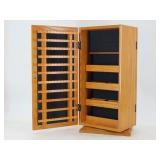 Revolving Wood Jewelry Organizer
