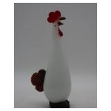Glass Rooster Figurine