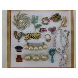 Costume Jewelry Brooch Collection