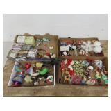 Assorted Christmas And Bird Ornaments