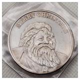 Santa / Happy New Year 1 Oz. Fine Silver
