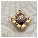 14K Gold CSDE 35 Years Pin Diamond