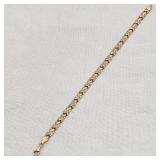 10K Gold 2-Tone 7.5' Bracelet
