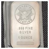Sunshine Minting 1 Oz .999 Silver Bar