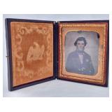 Ambrotype & Gutta Percha Case w/ Eagle