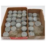 Zinc Mason Jar Lids And Glass Inserts