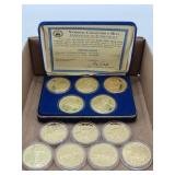 Gold Clad Copy Replica Coin Collection