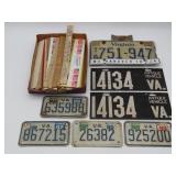License Plates And Advertising Rulers