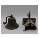 Brass Bell And Stereoscopic Viewer