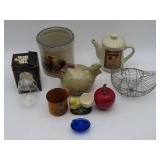 Miniature Hen on Nest & Chicken Collectibles