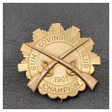 Tests 14K Gold 1901 Covington Gun Club Pin