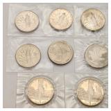 Marshall Islands $5 Coins 1988-1992