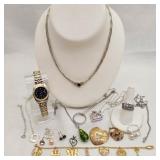 Silver Incl CZ Wedding Set & Costume Jewelry