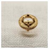 14K Gold Tie Tack No Stone