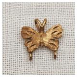 14K Gold Butterfly Pendant