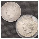 1922 Peace Silver Dollars (2)