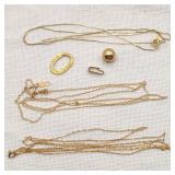 14K Gold Jewelry As Found