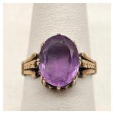 10K+ Vermeil or GF Ring w/ Amethyst